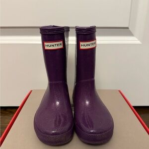 Hunter Kids First Classic Starcloud Acid Purple Rain Boots